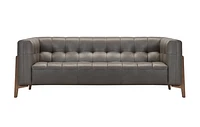 Cascade Leather Sofa - Dark Grey