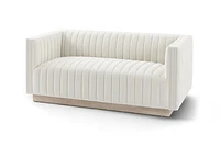 Elba Mid Century Loveseat - Tuscany Cream