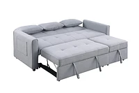 Skylar Sofa Sectional Sleeper- Grey