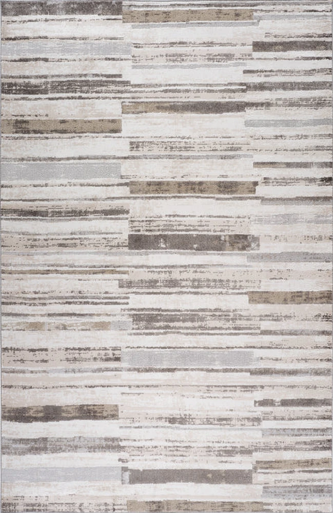 Siena Contemporary White Textured Area Rug