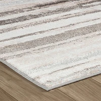 Siena Contemporary White Textured Area Rug