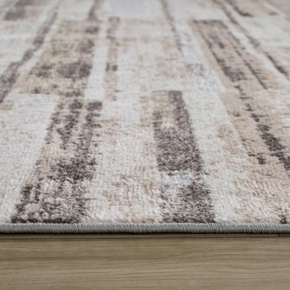 Siena Contemporary White Textured Area Rug