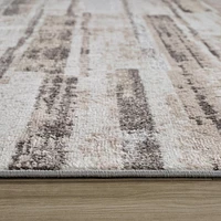 Siena Contemporary White Textured Area Rug