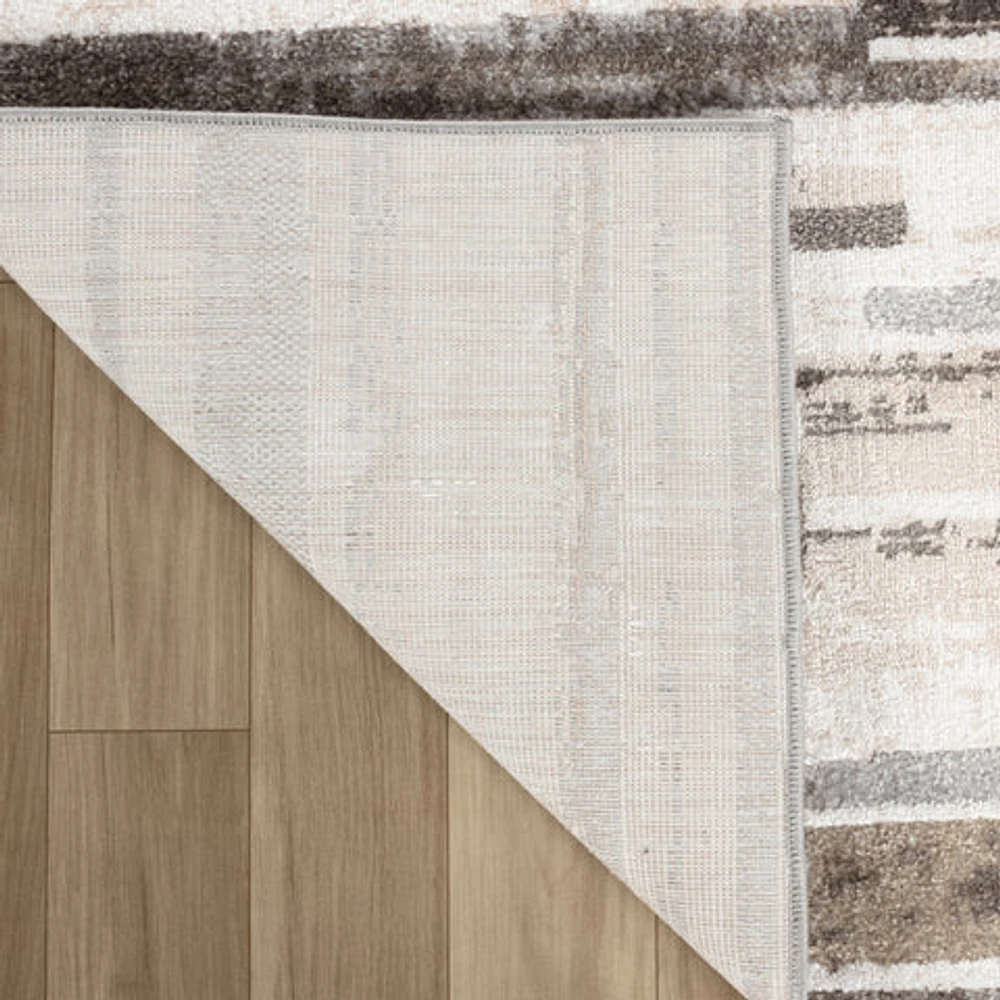 Siena Contemporary White Textured Area Rug