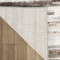 Siena Contemporary White Textured Area Rug