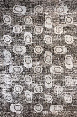 Siena Textured Grey Modern Area Rug