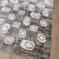 Siena Textured Grey Modern Area Rug