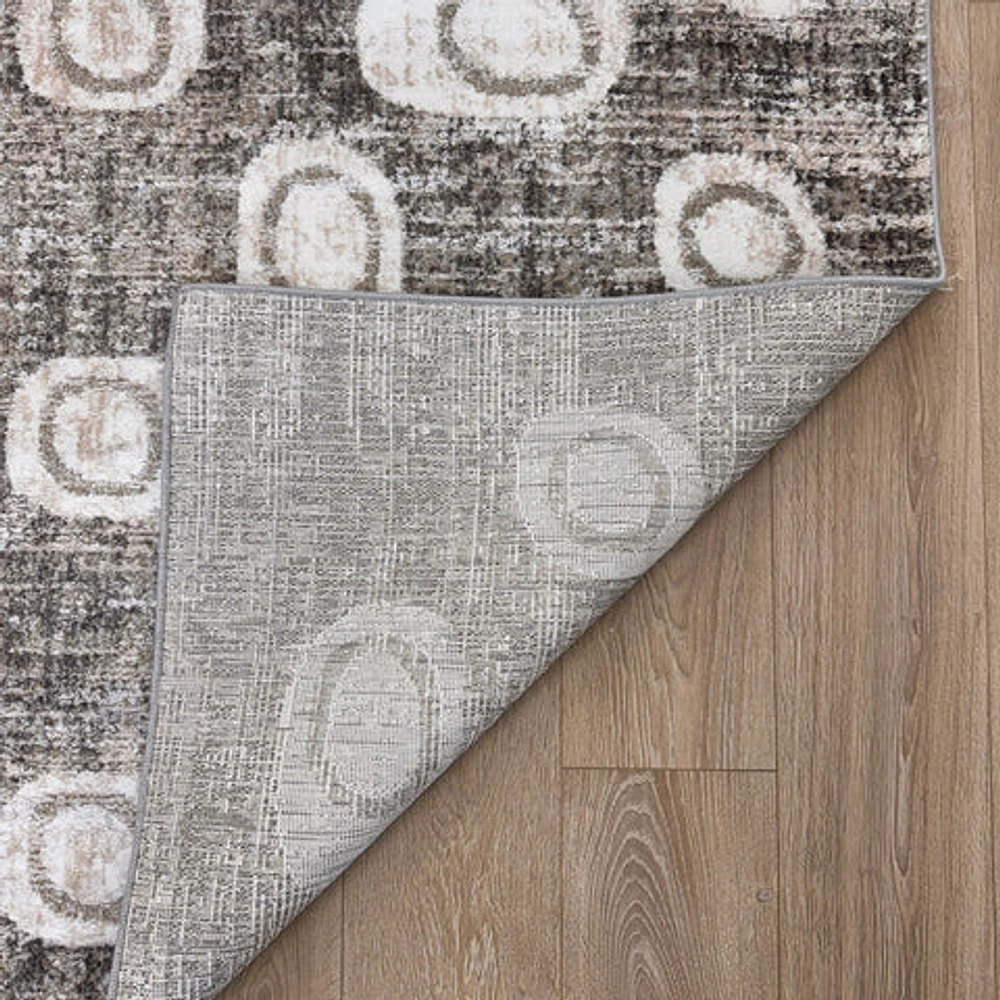 Siena Textured Grey Modern Area Rug