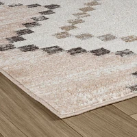Siena Minimalist White Textured Area Rug