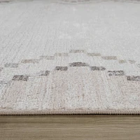 Siena Minimalist White Textured Area Rug