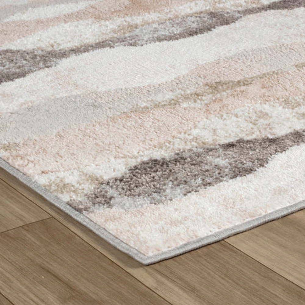 Siena White Geometric Modern Area Rug