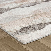 Siena White Geometric Modern Area Rug