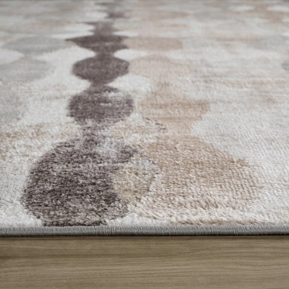 Siena White Geometric Modern Area Rug