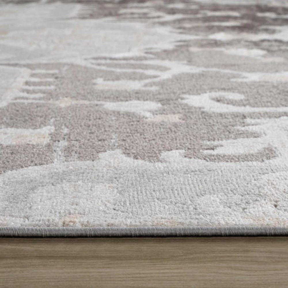 Siena Grey Abstract Modern Area Rug