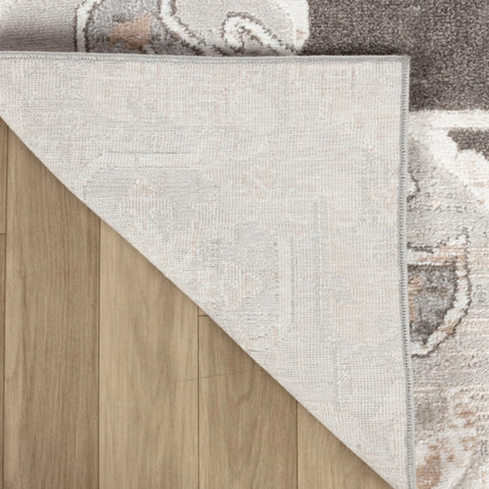 Siena Grey Abstract Modern Area Rug