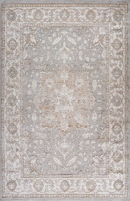 Siena Soft Touch White Floral Rug
