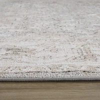 Siena Soft Touch White Floral Rug