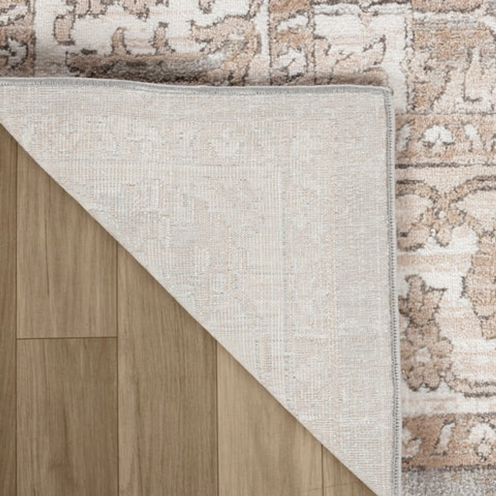 Siena Soft Touch White Floral Rug