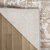 Siena Soft Touch White Floral Rug
