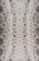 Siena White Woven Diamond Pattern Area Rug