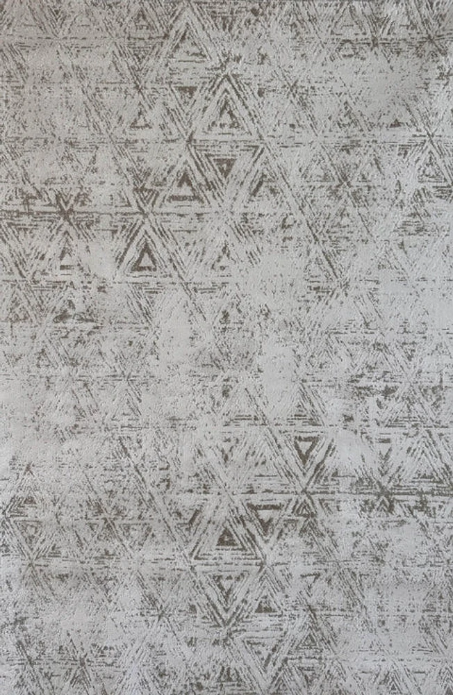 Siena White Elegant Floral Area Rug