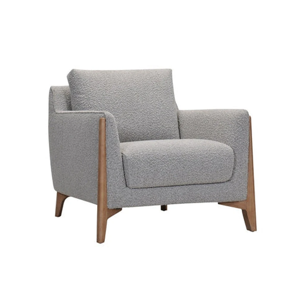 Tashi Boucle Accent Chair - Grey