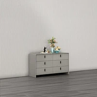 Yulie 6 Drawer Double Dresser - Glossy White