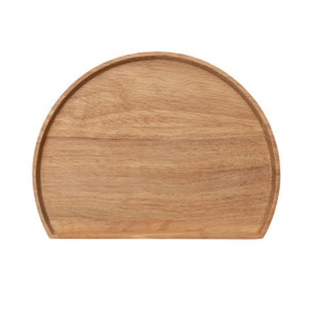 Rubberwood Semicircle Serving Board