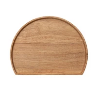 Rubberwood Semicircle Serving Board