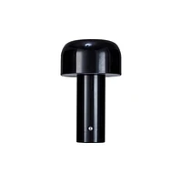 Metal LED Rechargeable Table Lamp w/ Touch Sensor - Black