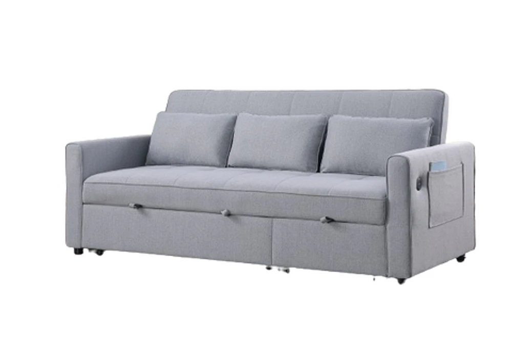 Skylar Sofa Sectional Sleeper- Grey