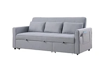 Skylar Sofa Sectional Sleeper- Grey