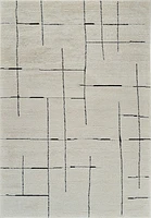 Terra Cream Modern Grid Rug – 5x8