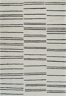 Terra Cream Geometric Trellis Area Rug