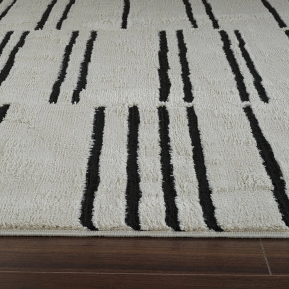 Terra Cream Geometric Trellis Area Rug