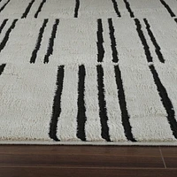 Terra Cream Geometric Trellis Area Rug