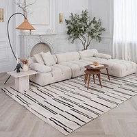 Terra Cream Geometric Trellis Area Rug