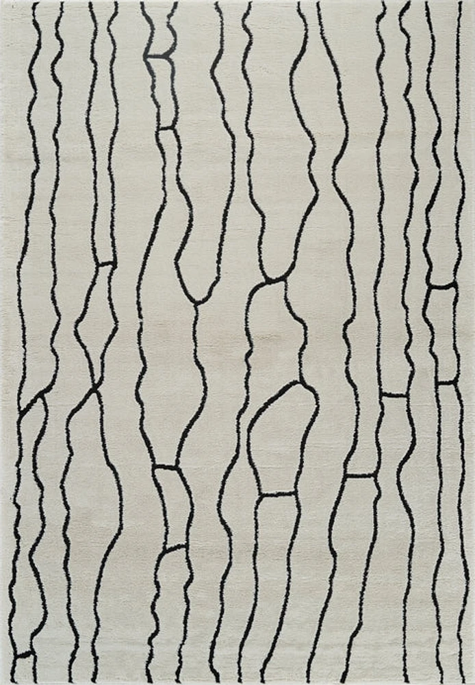Terra Cream Modern Lattice Area Rug