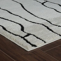 Terra Cream Modern Lattice Area Rug