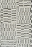 Terra Cream Abstract Striped Area Rug