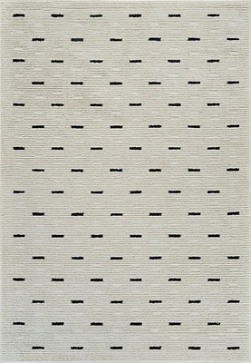 Terra Cream Textured Modern Area Rug
