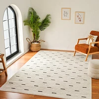 Terra Cream Textured Modern Area Rug