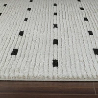 Terra Cream Textured Modern Area Rug