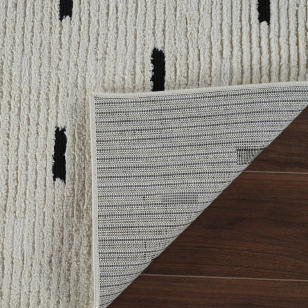Terra Cream Textured Modern Area Rug