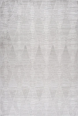 Tulum Grey Diamond-Inspired Area Rug