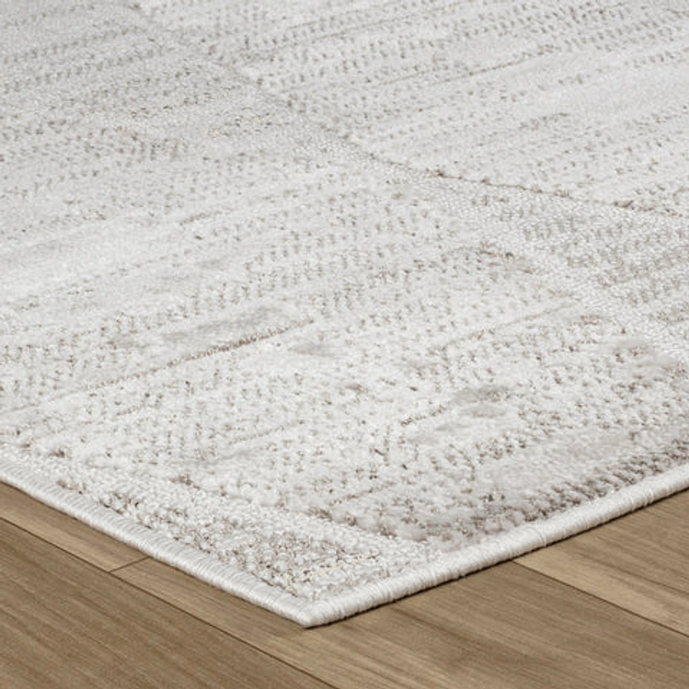 Tulum Grey Diamond-Inspired Area Rug