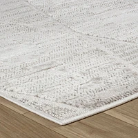 Tulum Grey Diamond-Inspired Area Rug