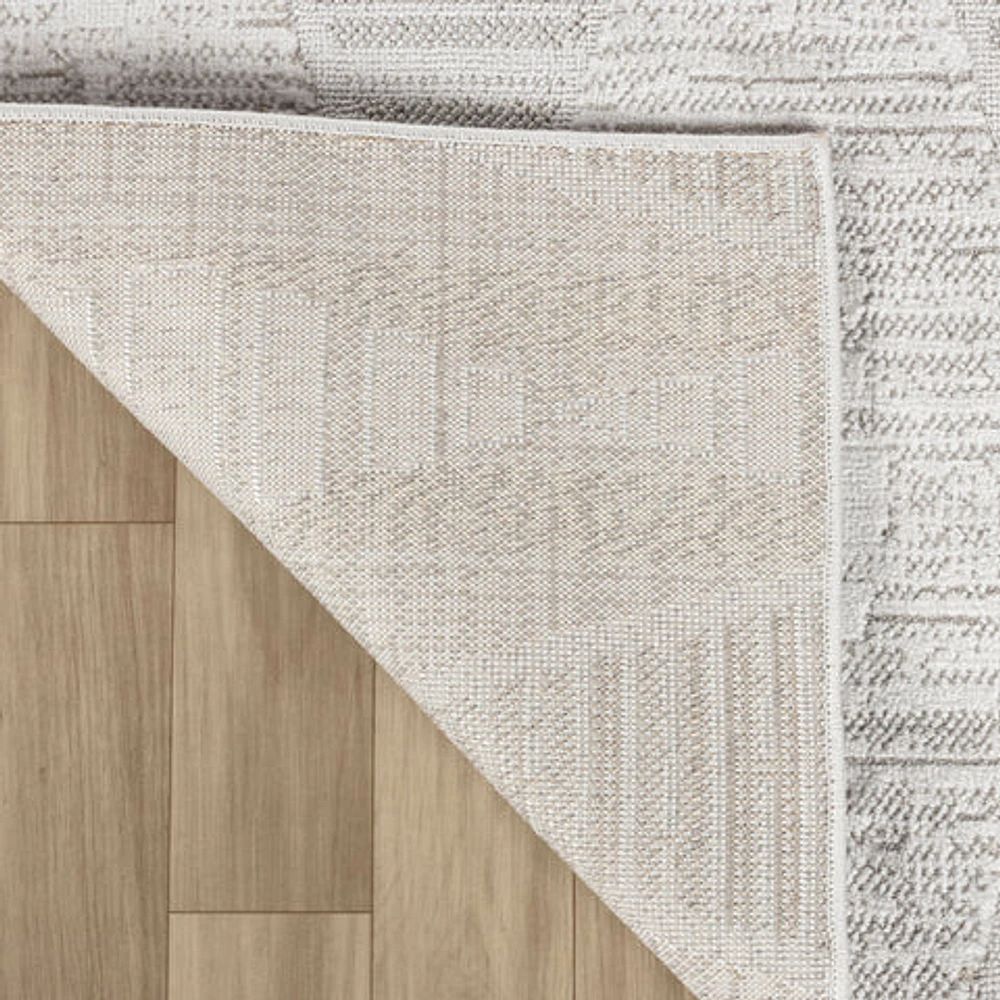 Tulum Grey Diamond-Inspired Area Rug