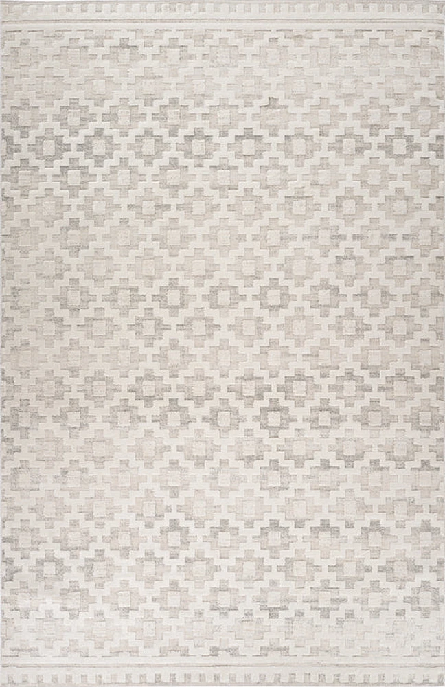Tulum Beige Modern Area Rug – 5' x 8'