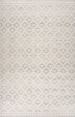 Tulum Beige Modern Area Rug – 5' x 8'